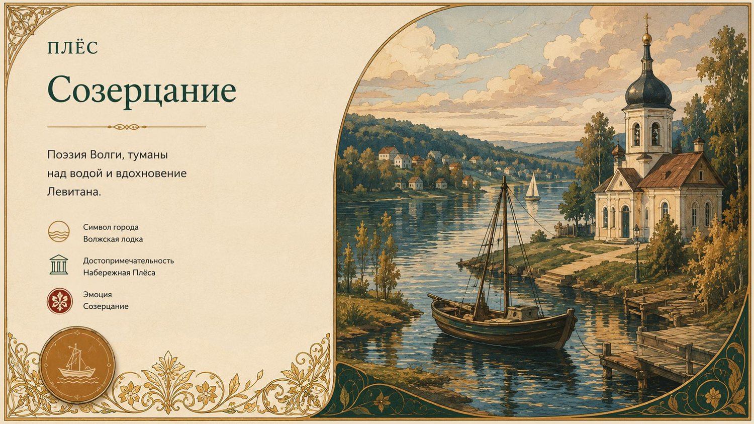 Плёс — созерцание